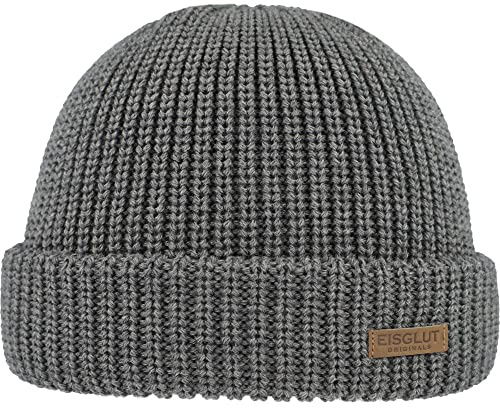 Isglut herrmössa Majorg Merino tillverkad i Tyskland, Grå mel., one size