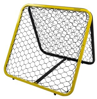 Rebounder/Rückprallnetz - Doppelseitig - 90 x 90cm - Verstellbarer Winkel Ideal für Fußballtrainings !