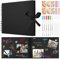Aolso Álbum de Fotos Scrapbook Para Pegar Y Escribir, 29x21.5cm, Negro, 80 Páginas, Encuadernado en Espiral, Personalizable