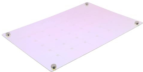 TOGEVAL Magnetischer Kühlschrankkalender Aus Acryl Monatsplaner Whiteboard Mit Farbakzenten Magnetisches Dry-erase-board Für Küchenplanung Wiederverwendbar Und Einfach Zu Bedienen