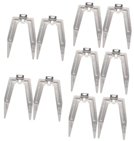 CONGARTENO 10pezzi Forchette Rotanti Per Arrosto Inossidabile Strumenti Per Grigliare e Pollo Accessori Per Friggitrice Ad Aria e Forno Utensili Da Cucina Versatili e Pratici