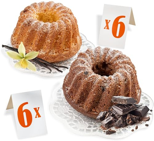 Ou Yes! 12 Stk. x 51 g – Mix Muffins 2 Sorten - Vanille und Kakao - Individuell verpackt - Packungen zum Direktverzehr - Nettogewicht 612 g