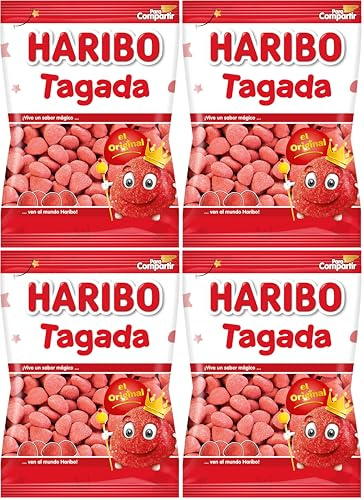 HARIBO Tagada Original, Fresa, 175 Gramos (Paquete de 4)