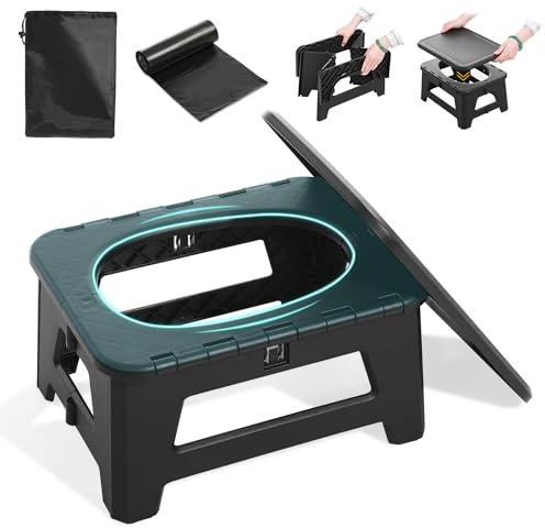 HHuanwfer In-car Portable Toilet Collapsible Potty, Emergency Toilet, Temporary Potty For Outdoor Camping, Road Trips, Traffic Jams, Boating And Fishing