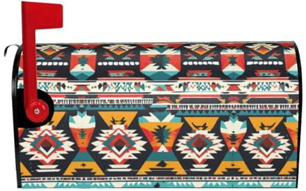 Native American Pattern Print Unique Mailbox Covers,Spring Mailbox Decoration,For Spring,Summer,Easter