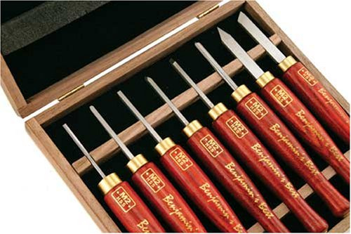 PSI Woodworking LCAN8MD 8pc Micro Detailing Chisel Set
