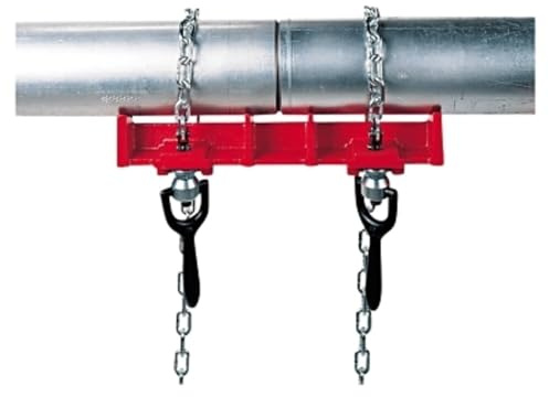RIDGID 40220 461 Straight Pipe Welding Vise, 1/2-inch to 8-inch Pipe Welding Clamp,Red,Small