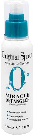 Hair Detangling Spray - Original Sprout Miracle Detangler Spray for Babies & Children - Quick Release Formula Infused with Calendula, Rosemary & Jojoba Protein for Silky, Smooth Hair - 118ml | Quick Release Formula, Infused with Calendula, Rosemary & Jojoba Protein, For Silky, Smooth Hair