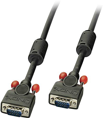 LINDY Cable VGA/SVGA Premium Macho a Macho de 3 m, Color Negro