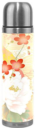 Eslifey Trinkflasche im japanischen Stil, auslaufsicher, isoliert, Vakuum-Thermoskanne aus Edelstahl