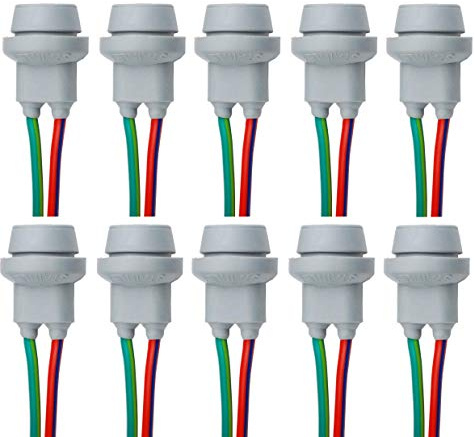 L&P B553 10 pezzi T10 W5W W2,1X9,5D portalampada in gomma portalampada per lampadine a incandescenza