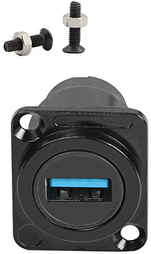 QIANRENON USB 3.0 à USB C Panneau Montage Adaptateur USB3.0 Femelle Type C Femelle Panneau Convertisseur Module Connecteur, pour Transfert données et Charge, Monté sur Panneau XLR/Panneau D