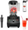 BioloMix Professional Blender Smoothie Mixer with 2L BPA Free Pitcher, Smart Timer And Pre-Programed Peak 2200W Power Mixer 8 Blades for Ice Smoothie, Frozen Dessert, Hot Soup, Nuts (Black, T5300)