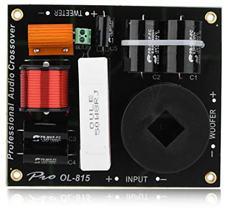 2-way Frequency Divider Crossover Filter for Professional Speakers, Durable Sound Enhancement Device