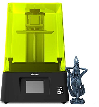 phrozen Sonic Mini 8K S LCD Resin 3D Printer, 7.1 Monochrome LCD, Tabletop 3D Resin Printer with 22µm XY Resolution, 6.5 * 2.8 * 6.7 Inch Printing Volume for Models, Miniatures and Action Figures