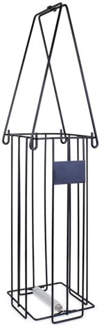 Canasta para pelotas de tenis, cesta de almacenamiento para pelotas de tenis, de acero inoxidable, con asa, cesta para recoger pelotas de tenis, para el parque infantil