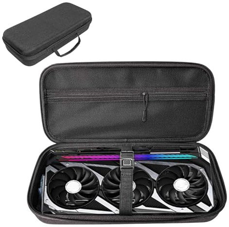 Festplatten-Aufbewahrungstasche, Grafikkarten-Aufbewahrungstasche, Anti-Schock-Aufbewahrungstasche, groß, wasserdicht, verschleißfest, Grafikkarten-Tragetasche, einfach zu bedienen, tragbar für Karten