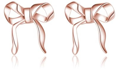 SLUYNZ 925 Sterling Silber Ohrstecker Ohrringe Damen Band Knoten