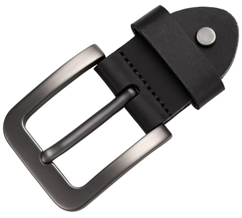 tiyiyok Gürtelschnalle Herren, Ersatz für Schwarzen Ledergürtel, Einzelne Gürtelschnalle Zum Ersetzen Des Schwarzen Gürtels, Breite 3,6-3,9 CM, das Zinklegierungsmaterial Ist stark Und langlebig