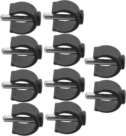 Gogogmee 10stücke Teiliges C-form Walker Clips Aus Robustem Stahl Und Kunststoff Einfache Montage Rutschfeste Halterung Für Gehstöcke Und Krücken Zubehör Für Senioren Und Gehhilfen