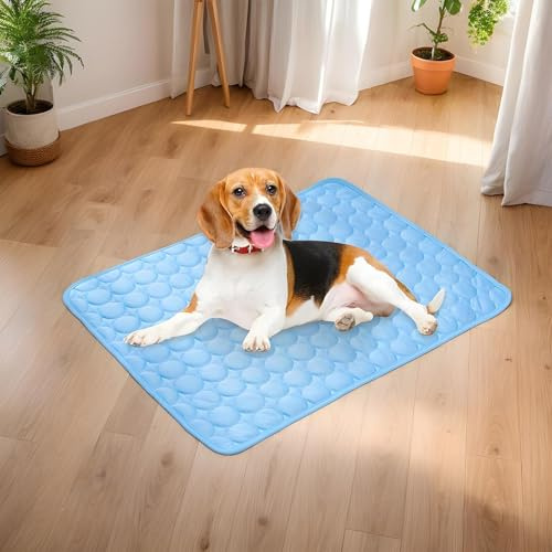 Générique 2X Tapis Rafraîchissant pour Chiens Et Chats, Couverture D'été Respirante, Tapis Rafraîchissant La Chaleur des Pattes, pour Sol, Siège Auto, Canapé, Niche, Jardin