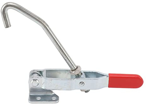 J Hook Type Toggle Clamp Quick Action Draw Pull Mechanical Hook Toggle Clamp for Woodworking Benchtop Automotive Projects
