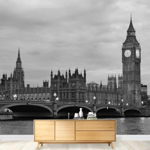 Fotomurales Decorativos Londres Papel Pintado 430x300 cm 3D Mural Londres Murales Póster Pared No Tejido Dormitorio Salón Paredes Decoración Fotomural Panorámico q.6485