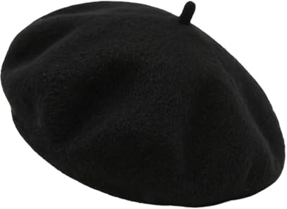 CERCTLA Chapeau Béret Français, Artiste Moderne Peintre Chapeau, Béret en Laine, Casquette élégante pour l'extérieur, Femmes Classique Francais Chapeaux de Bérets