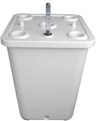 MOOILKO Fai da Te Balcone Verdure Idroponica Secchio Cetriolo Pomodoro Pianta Crescita Sistema Casa Verdura e Frutta(White)