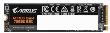 GIGABYTE AORUS Gen4 7000E SSD 1TB PCIe 4.0 NVMe M.2 Disco rigido interno a stato solido con velocità di lettura fino a 7100 MB/s, velocità di scrittura fino a 6100 MB/s, AG470E1TB