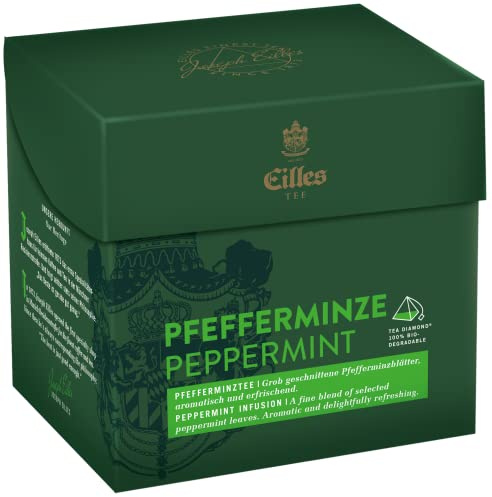 Eilles Tea Diamonds Pfefferminzblätter, Einzelpack 20 x 2g