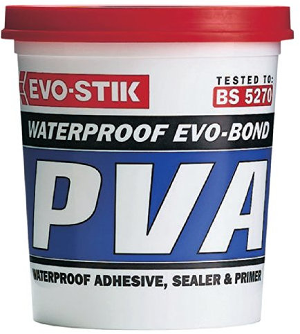 2 x 2.5 Litre Evo-Stik Waterproof PVA building glue primer sealer waterproofer admixture 123656