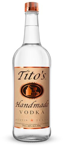 Tito's Handmade Handmade Vodka 40% vol., 6-fach destilierter Wodka aus 100% Mais, Vodkamarke Nr. 1 in den USA (1 x 0.7 l)