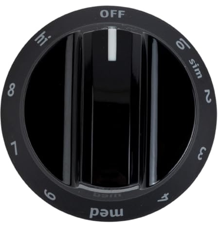 Frigidaire 316544007 Stovetop Burner Knob for Electric Ranges and Stoves, Black