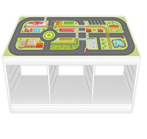Lekfolie/möbelfolie för IKEA TROFAST stadsliv klistermärke klistermärke barnrum lekbord (möbler ingår ej)