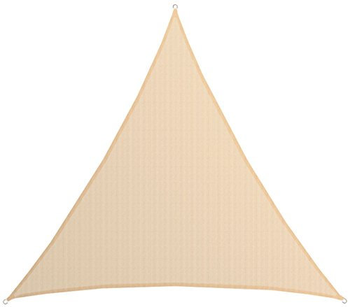 AMANKA 6x6x6 UV Sonnensegel Dreieck Wasserdurchlässig - Sonnenschutz Balkon Dreieckig - 6m Terrassendach Sichtschutz Garten Sonnendach Pool Pergola Trampolin Wohnwagen Sonnenschutz Terrasse Camping