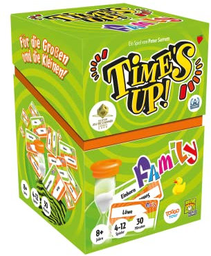 Repos Production, Time's Up! Family, Familienspiel, Ratespiel, 4-12 Spieler, Ab 8+ Jahren, 30+ Minuten, Deutsch