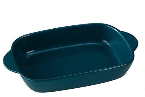 Binaurale Backform aus Keramik, Rechteckig Backgschirr mit Griff, Klein Lasagne Auflaufform 1 Person, Baking Dish Modern Essgeschirr zum Kochen, Küche, Kuchen-Abendessen, Bankett