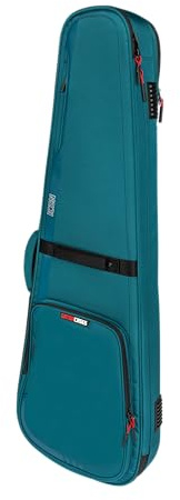 Gator Cases ICON Series Gigbag für E-Gitarren – Semi-rigide Premiumtasche mit Wetterschutz, TSA-Schloss, Blau (G-ICONELECTRIC-BLU)