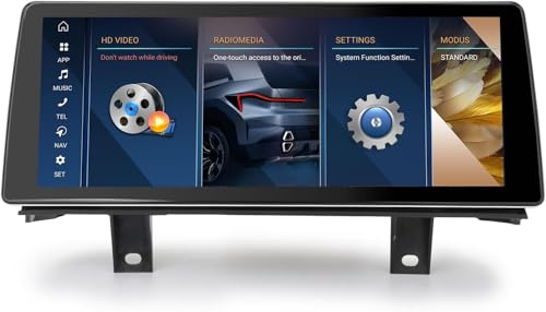 Erisin Qualcomm 10.25 8-Cœurs 4GO+64GO Android 14 GPS Stéréo Autoradio Bluetooth pour BMW Série 1 F20 F21 Série 2 F22 F23 NBT Système Soutien IPS iDrive OEM CarPlay Android Auto Dab+DSP WiFi Canbus