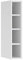 Vicco Hängeschrank Fame-Line, offener Küchenschrank, Weiß/Weiß, 15 cm