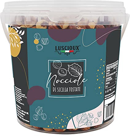 LUSCIOUX Nocciole di Sicilia Tostate Secchiello 750 g