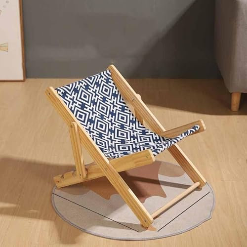 EHEIN Haustierbett aus Holz, Canvas/Sisal-Material, Heimtierbedarf, höhenverstellbares Katzensofa, geeignet for kleine und mittelgroße Katzen (Color : Style1)