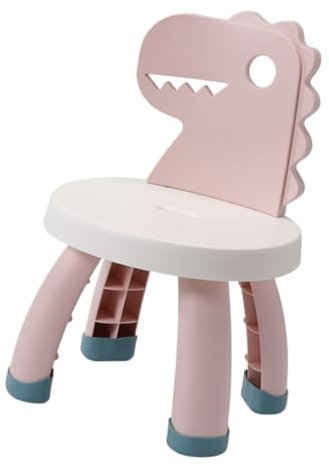 Ciieeo Kinderstuhl Kleinkindhocker Hocker für Kindergartenkinder kinderstühle Vorschulstuhl Kindergarten-Rückenhocker stapelbar Aktivitätsstuhl Sitz Sessel Baby Kleiner Stuhl pp Rosa