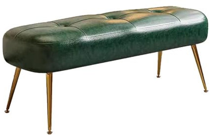 RTYHN Lange Bank Esszimmerbank Garderobe Gepolsterter Sitz mit Metallbeinen Flur Schuhbank Umkleidebank für Ankleidezimmer