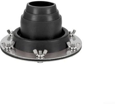 Kit intermitente de chimenea de tienda de campaña, cubierta de silicona antiquemaduras para tienda de campaña, yurta, estufa, chimenea, accesorios de camping al aire libre (negro)