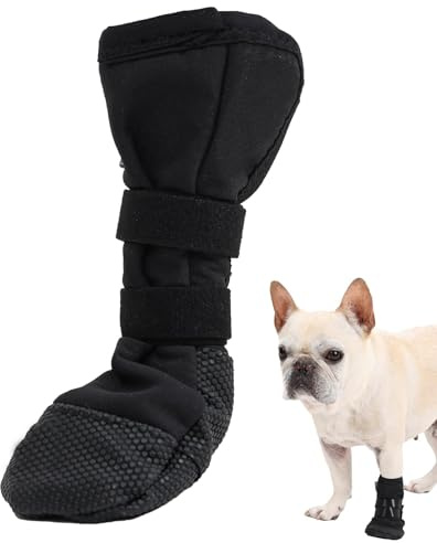Chaussette de Protection en Silicone pour Chien,Chaussures pour Chien,Botte de Protection pour Chien,Chirurgical Housses de Protection des blessures,Bottes de Protéger pour Chiot Petits Moyens (M)