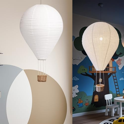 oetmilc 1Pack Hot air balloon decorations16inch Handmade Hot air balloon Lantern Hanging Decor Pendant Light Shade Suitable for Decorating Children's Rooms Corridors and Living Rooms decorations
