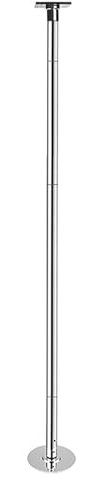 HGFVNFVKHA Poledance Stange Indoor, Pole Dance Stange mit Silikonschutzfuß, Drehbare Pole Dance Stage für Zuhause, Kein Bohren, Einfacher Aufbau(120.9–126.0 in/307–320 cm)