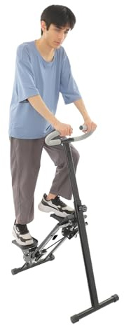 Stair Stepper trappklättrare träningsutrustning för hemmet hopfällbar motionscykel med 100 kg lastkapacitet 3 steg justerbara pedaler och display perfekt för hemmagym helkroppsträning